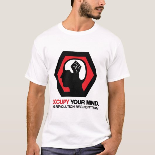 Bezet je geest t-shirt (Voorkant)