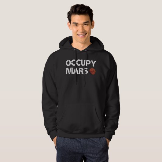 Bezet Mars Hoodie (Voorkant volledig)