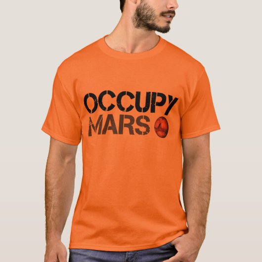 Bezet mars, mars kolonisatie T-shirt (Voorkant)