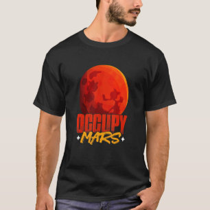 Bezet Mars Planeet Astronomie Wetenschap Mars T-shirt