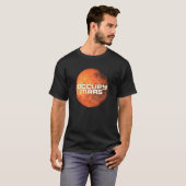 Bezet Mars Ruimte Exploratie Terraforming T-shirt (Voorkant volledig)