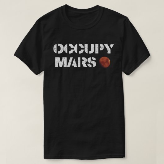 Bezet Mars T-shirt (Design voorkant)