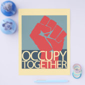 Bezet samen demonstrerende kunst Bezet Wall Street Flyer (Enkel)