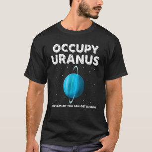 Bezet Uranus Ruimteontwerpen T-shirt