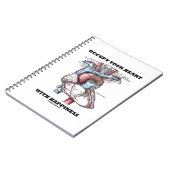 Bezet uw hart met geluk (anatomisch) notitieboek (Linkerzijde)