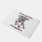 Bezet uw hart met geluk Anatomische Humor Deurmat (Schuin)