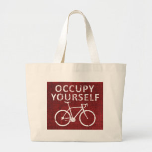 Bezet uzelf grote tote bag