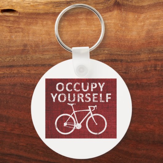 Bezet uzelf sleutelhanger (Voorkant)