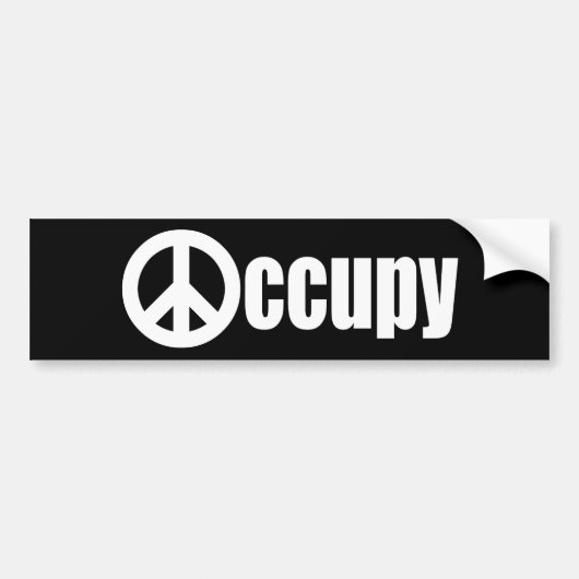 Bezet Wall Street Bumpersticker (Voorkant)