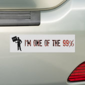 Bezet! Wij zijn de Bumpersticker van 99 procent (Op auto)