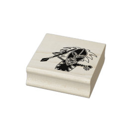 bezeten krijger demon pop rubberstempel