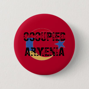 Bezette Armeniër-Button Ronde Button 5,7 Cm