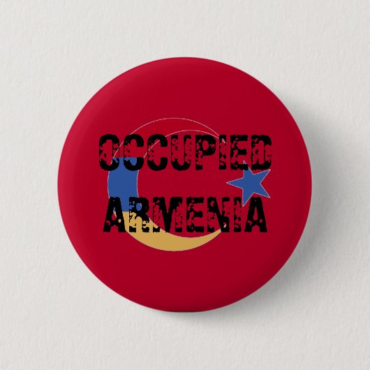 Bezette Armeniër-Button Ronde Button 5,7 Cm (Voorkant)