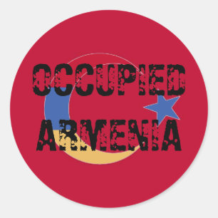 Bezette Armeniër-Sticker Ronde Sticker