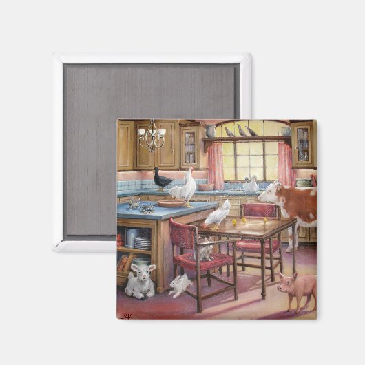 Bezetting van de keukenmagneet magneet (Voorkant / Achterkant)