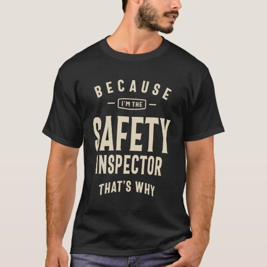 Bezetting veiligheidsinspecteur t-shirt (Voorkant)
