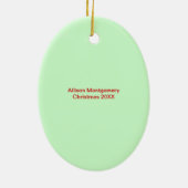 Bezettingsfotograaf Vrouw Aangepast aangepast Keramisch Ornament (Achterkant)