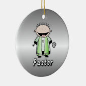 Bezettingspredikant Religieuze Clergy Persoonlijk Keramisch Ornament (Rechts)