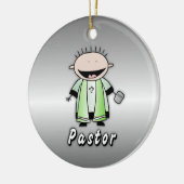 Bezettingspredikant Religieuze Clergy Persoonlijk Keramisch Ornament (Links)