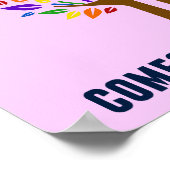 Bezettingstherapie roze OT-Kantoor Poster (Hoek)