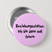 Beziehungsstatus: Ronde Button 7,6 Cm (Voorkant /achterkant)