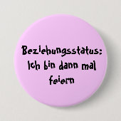 Beziehungsstatus: Ronde Button 7,6 Cm (Voorkant)