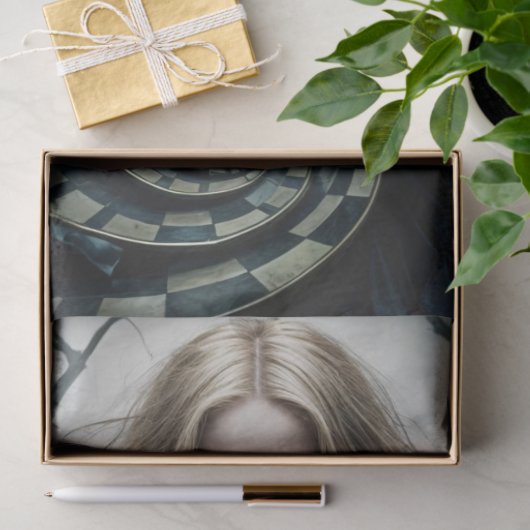 Bezienswaardigheden Alice in Wonderland Dark Decou Tissuepapier (Geschenk)