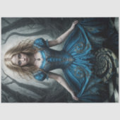 Bezienswaardigheden Alice in Wonderland Dark Decou Tissuepapier (Voorkant)