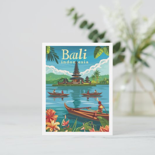 Bezienswaardigheden Bali Indonesia  Famous Travel  Briefkaart (Staand voorkant)