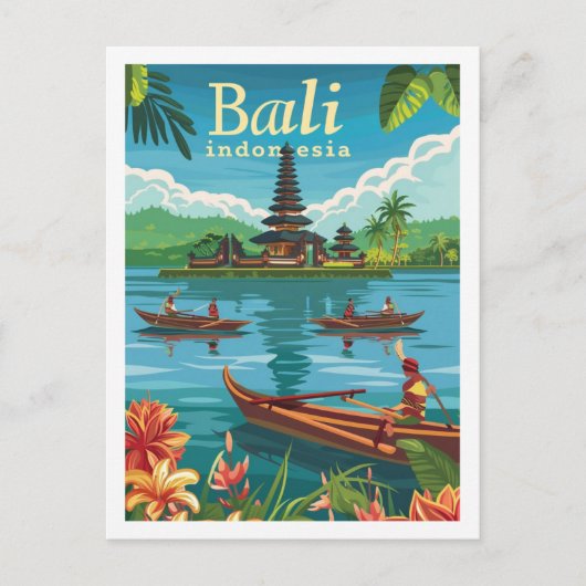 Bezienswaardigheden Bali Indonesia  Famous Travel  Briefkaart (Voorkant)