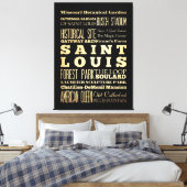 Bezienswaardigheden & beroemde plaatsen van Saint  Canvas Afdruk (Insitu (Slaapkamer))