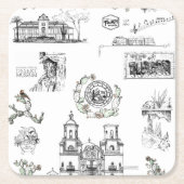 Bezienswaardigheden in Arizona Onderzetters (Voorkant)