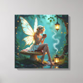 Bezienswaardigheden in Enchanted Forest Drink Coff Canvas Afdruk (Voorkant)