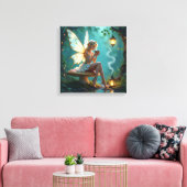 Bezienswaardigheden in Enchanted Forest Drink Coff Canvas Afdruk (Insitu (Woonkamer))