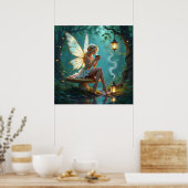 Bezienswaardigheden in Enchanted Forest Drink Coff Poster (Keuken)