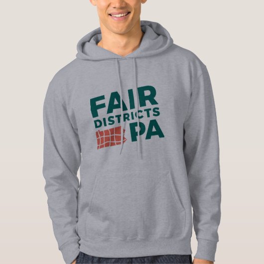 Bezienswaardigheden in Fair Districts PA Hoodie (Voorkant)