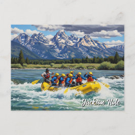 Bezienswaardigheden in Jackson Hole Wyoming Briefkaart