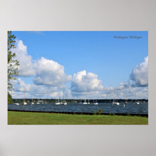 Bezienswaardigheden in Muskegon, Michigan Poster