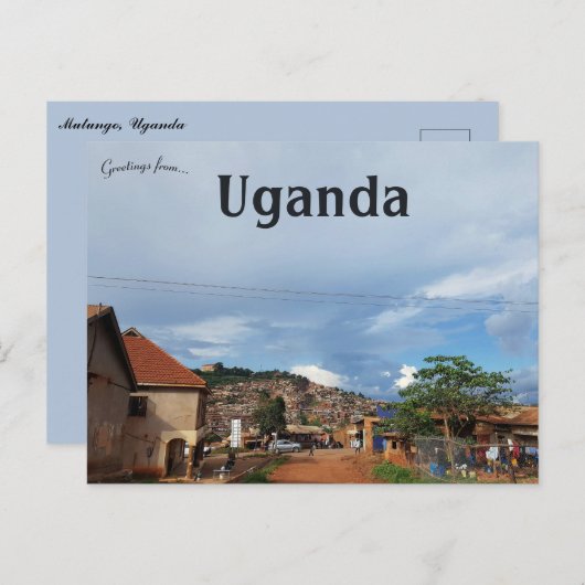 Bezienswaardigheden in Mutungo Uganda Briefkaart (Voorkant / Achterkant)