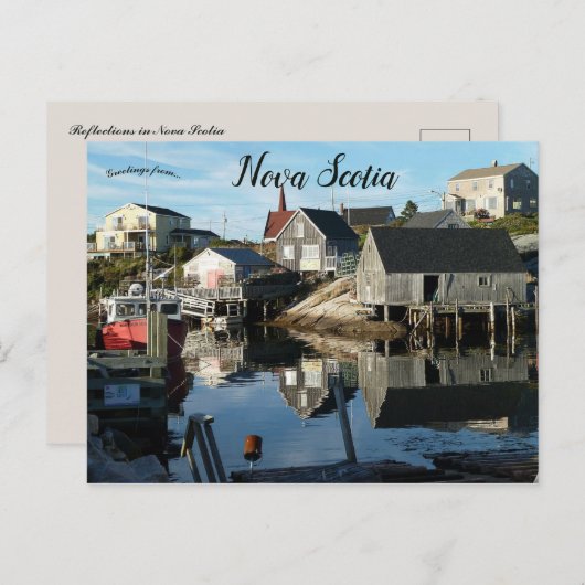 Bezienswaardigheden in Nova Scotia Briefkaart (Voorkant / Achterkant)