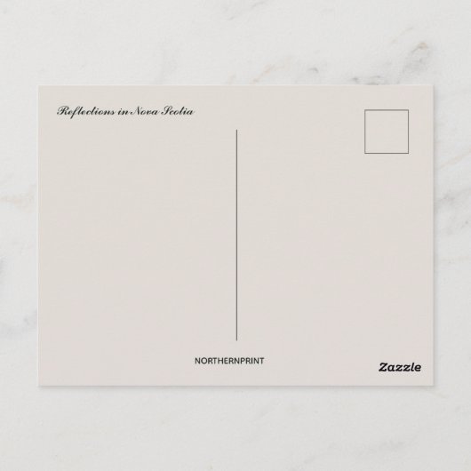 Bezienswaardigheden in Nova Scotia Briefkaart (Achterkant)