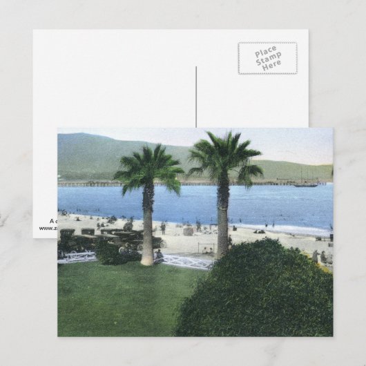 Bezienswaardigheden in Santa Barbara Vintage Briefkaart (Voorkant / Achterkant)