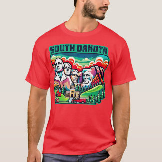 Bezienswaardigheden in South Dakota - Skyline Moun T-shirt