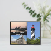 Bezienswaardigheden in St. Augustine, Florida Feestdagenkaart (Staand voorkant)