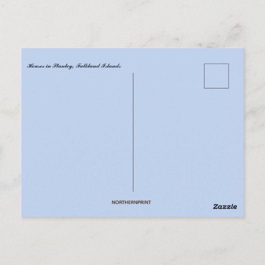 Bezienswaardigheden in Stanley Falkland Islands Briefkaart (Achterkant)