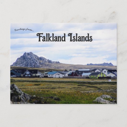 Bezienswaardigheden in Stanley Falkland Islands Briefkaart (Voorkant)