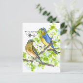 Bezienswaardigheden Missouri Bluebirds Hawthorn Briefkaart (Staand voorkant)