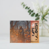 Bezienswaardigheden Pumpkin Forest Halloween Holid Feestdagenkaart (Staand voorkant)