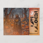 Bezienswaardigheden Pumpkin Forest Halloween Holid Feestdagenkaart (Voorkant)