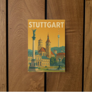  bezienswaardigheden Stuttgart Duitsland Briefkaart